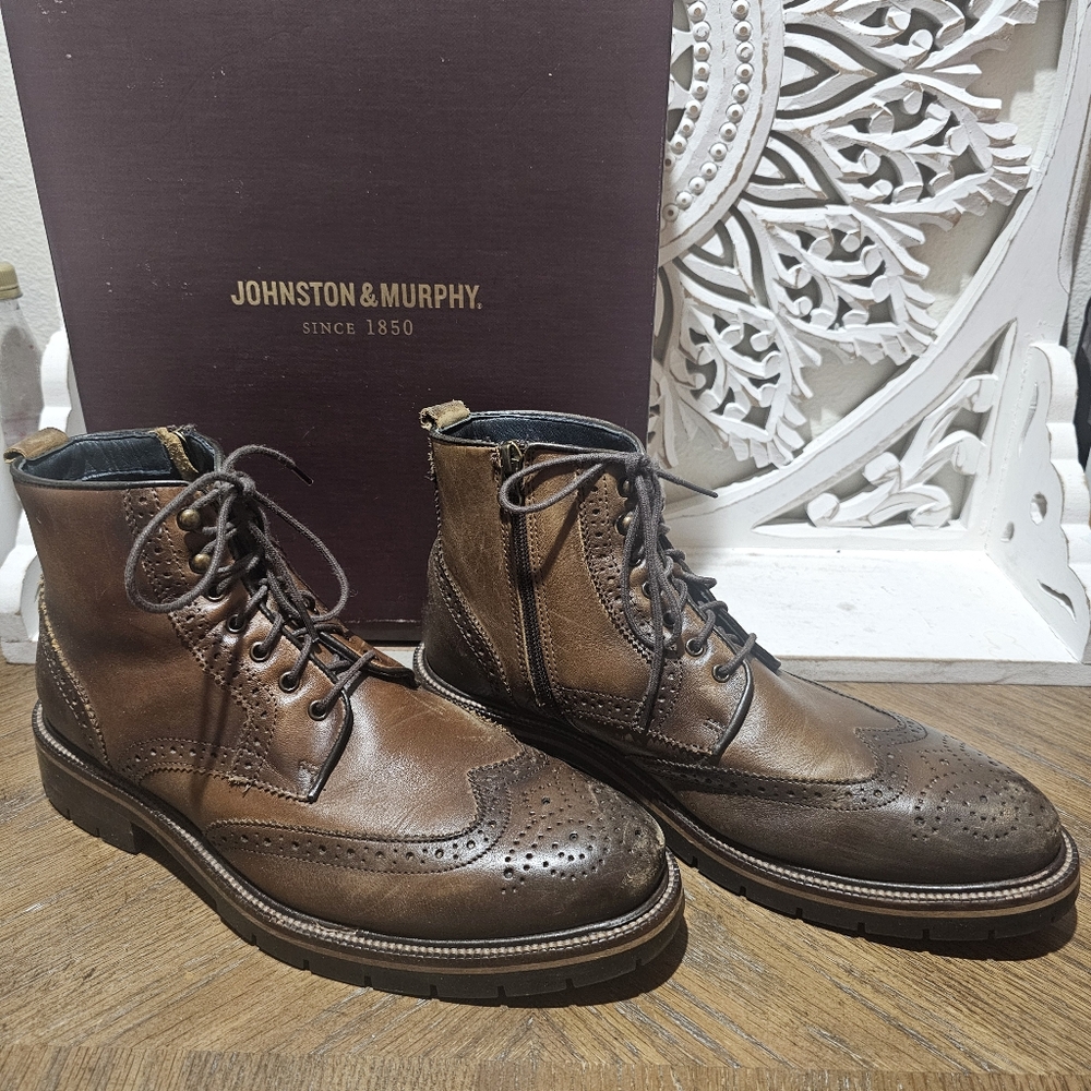 Johnston & Murphy Brown Leather Boots